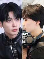 ラレイ ハラジュク(Lalei harajuku)&nbsp;【白石】TXTテヒョン風センターマッシュ韓国メンズヘア原宿学割