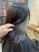 アンジェリカ 布施セントラルビル店(ANGELICA)&nbsp;【angelica内田】ホワイトグレー×イヤリングカラー