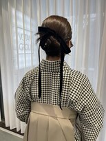 リリー(Lilley)&nbsp;ピンクブラウン×小顔レイヤー×韓国風巻き×髪質改善