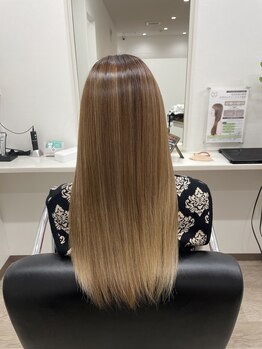 バンビ 坪井店(Bambi)の写真/[カラーや紫外線による髪のダメージが気になるあなたに]カラー剤にトリートメントをプラスして負担を軽減◎