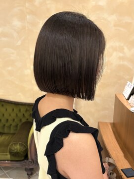 ビュートリアム265(BEAUTRIUM 265) ボブ ブリーチ無しグレージュ サラツヤ 髪質改善 銀座