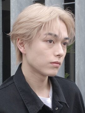 サンクマーケット 渋谷(cinq MARKET) 渋谷メンズブリーチカラーハイトーンセンターパート30代40代