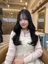 ロンドアベニール 北千住(Lond avenir)&nbsp;オリーブグレー/韓国風巻き/レイヤーカット/髪質改善/縮毛矯正