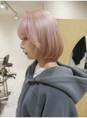 ペールピンク/ピンクベージュ/ホワイト/ブロンド/ダブルカラー