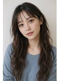 【姫神】暗めベージュカラーロングスタイル