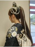 ポニーテールアレンジ×成人式