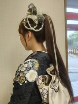 サロン ド オリーブ&nbsp;ポニーテールアレンジ×成人式