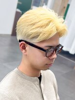 シープドッグ(SHEEP DOG)&nbsp;抜きっぱなしブリーチ メンズカット メンズハイトーン  七隈駅