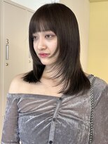 ロジェ(loje)&nbsp;20代30代40代 ミディアムレイヤー/ハッシュカット/暗髪