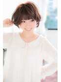 フェミニンショートボブ