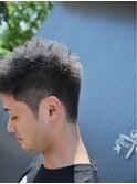 メンズベリーショート×ダークグレーカラー