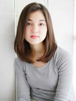 ヘアメイク ナル(hair make nalu)&nbsp;かきあげ前髪のストレートスタイル