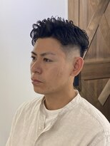 ドルクス 日本橋(Dorcus)&nbsp;日本橋フェードパーマ　かきあげアップバング