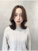 miu&清水大誠　韓国風くびれヘア　グレーベージュ