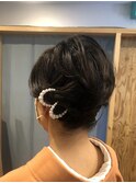 和装アレンジ ショート