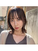 アトリエ フェム(atelier.fem) ラフなツヤ感ミディアムスタイル