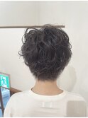 マッシュショート×ゆるふわパーマ