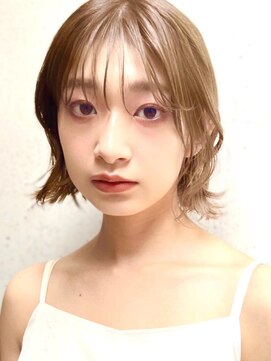 アフロートリノ(AFLOAT Leino) 【修】20代30代40代◎透明感カラー×韓国切りぱなしボブ