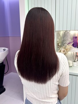 ガーランド(Girland) 【girland】ダークレッド 韓国風/レイヤーカット