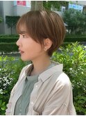 ショートカット丸みショートハンサムショート20代30代名古屋名駅