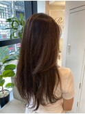 髪質改善＊ロングレイヤーグレーベージュ＊美髪【Zina船橋】