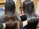 トムヘアーデザイン 楠葉店(TOM HAIR DESIGN)の写真/【髪質改善】湿気でうねる,広がる髪にTOMのダメージレスな縮毛矯正「美革ストレート」でナチュラルな艶髪に