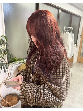 ネルケ 立川(nelke) ゆるパーマ×ピンクカラー