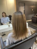 ブレンド 渋谷(BLend) マチルダボス前髪ハイライトグレージュ