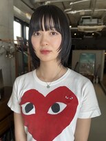 ソイリウム 下北沢(soi rium)&nbsp;レイヤーボブ_顔まわりレイヤー＿ボブスタイル_切りっぱなしボブ