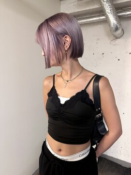 ノラ シブヤ(NORA) 【木原】ペールラベンダー.ラベンダーアッシュ ブリーチカラー