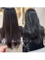 カラ フクオカ(Cara FUKUOKA)&nbsp;アッシュグレージュ《★髪質改善うる艶水素カラー＋カット★》