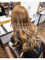 ヘアーメイク ダンス(hair make DANCE) ブリーチカラーエクステ！  ハイライトもプラス！
