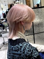 クアトログランシュ 水戸店(QUATRO×GranCieux)&nbsp;ピンクベージュ×韓国ウルフ　水戸/カラー/カット/韓国風