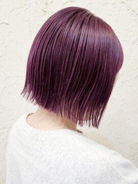 フロール(Flor) 【Flor_戸塚】*切りっぱなしボブ+ラベンダーピンク*