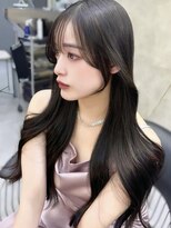 ロンドアヴァントゥス 池袋(Lond aventus)&nbsp;ミニウルフレイヤーカット顔周りカット前髪カット韓国ロング池袋