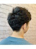 ツーブロックショートアップバングビジネスヘア【新宿/理容室】
