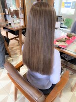 バブ バイネオリーブ(Bab by neolive)&nbsp;ロング/ブリーチ/ホワイトグレージュ/ハイライト/美髪