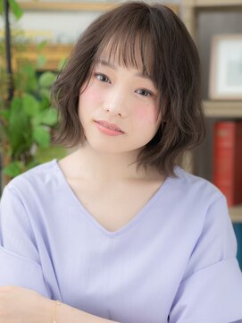 カバーヘア イヴ 戸頭店(COVER HAIR EVE) アースカラー小顔ゆるふわエアリーミディTc3戸頭20代30代40代