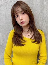 オーブヘアー スピン 利府店(AUBE HAIR spin) 20代・30代_フェザーバング×顔周りレイヤー