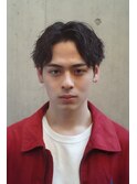 無造作　波巻　ニュアンスマッシュ　センターパート　ツイスパ