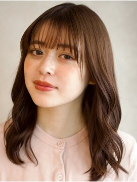 ガーデンヨコハマエスト(GARDEN YOKOHAMA est) ミディアムレイヤー ワイドバング ハイライトカラー レイヤー