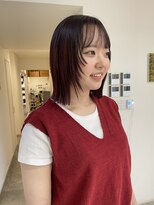 ハーティー(HEARTY)&nbsp;レッドカラー×ボブ