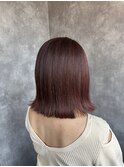 くびれボブ/オータムボルドー/ハイエンドトリートメント