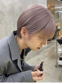 前下がりショートハンサムショートボブくびれショートハイトーン