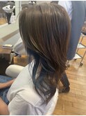レイヤーカット×インナーカラー