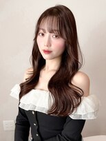 レア 表参道(L'ea)&nbsp;暗めカラーグランマッシュデザインカラーフェイスフレーミング