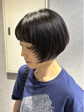 小顔効果◎マニッシュボブ