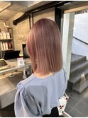 髪質改善インナーグレージュピンクベージュマチルダボブNOOS根本