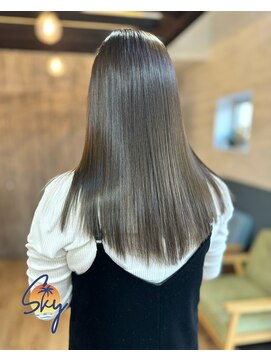 スカイ(SKY) 透明感カラー/髪質改善/縮毛矯正/韓国風レイヤーカット