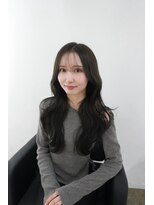 ミヨン 京都烏丸店(miyon)&nbsp;【miyon】韓国レイヤーカット×暗髪カラー×髪質改善